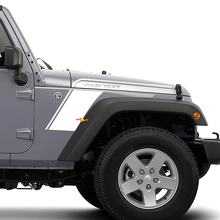Biegestreifen Motorhaube Kotflügel Vinylgrafik-Kit für Jeep Wrangler 2