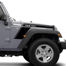 Biegestreifen Motorhaube Kotflügel Vinylgrafik-Kit für Jeep Wrangler 3