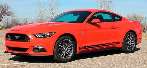 2015-2017 Ford Mustang Breakup Vinyl Rocker Stripe Graphic Kit