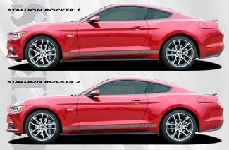 2015–2017 Ford Mustang Stallion Rocker Stripe Vinyl-Grafik-Kit