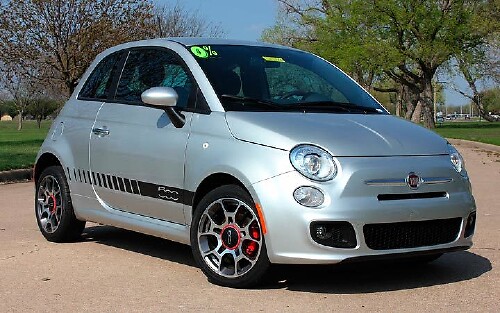 2011-2016 Fiat 500 Rocker Strobe Stripe Vinyl-Grafik-Kit