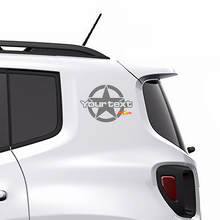 Military Star Rückseitiger seitlicher Grafik-Vinylaufkleber für Jeep Renegade 2