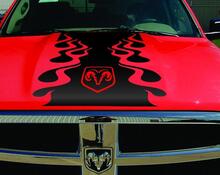 Motorhaubenaufkleber, Vinyl-Streifen für DODGE Ram Hemi 1500, 2500HD, 3500HD Rebel SRT. Neu
 2