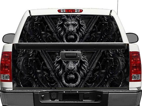 Black Lion Hintere Fenster Heckklappen Vinyl Aufkleber Sticker
