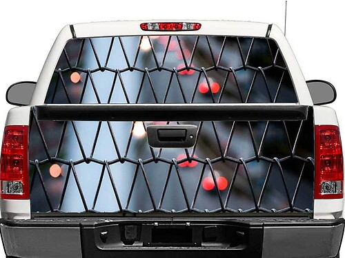 Zaun- und Stadt-Heckscheiben- oder Heckklappen-Aufkleber für Pick-up, SUV, Auto