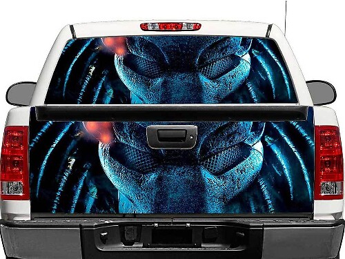 Predator Heckscheiben- oder Heckklappen-Vinylaufkleber für Pickup-Trucks und SUVs