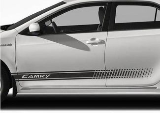 Toyota Camry untere Türstreifen Vinyl-Grafiken und Aufkleber-Kits 2012 1017 - Camry Stripes