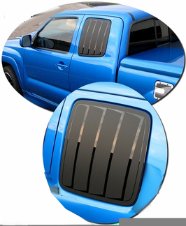 2005–2011 Toyota Tacoma simulierte Fensterlamellen-Aufkleber-Kit 1