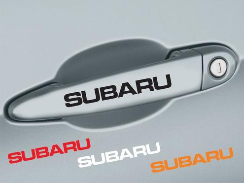 4 Stück SUBARU Griff Tür Aufkleber Aufkleber Emblem Logo Impreza Outback WRX STI