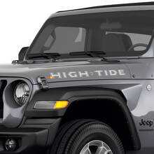 High Tide Schriftzug Hauben-Seiten-Aufkleber für Jeep Wrangler_3