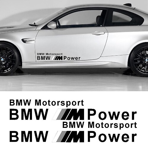 Bmw M Power Motor Sports Aufkleber 2