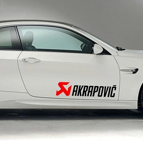 Akrapovic Schriftzug Seitentür Vinyl-Aufkleber