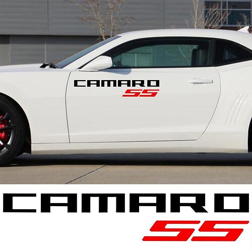 SS-Logo Tür Vinyl-Aufkleber für Chevrolet Camaro