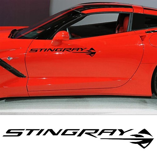 Stingray Seiten-Tür Vinyl-Aufkleber Set für Chevrolet Corvette