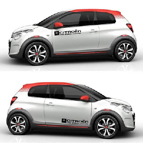 Citroen Logo Türseiten Vinylaufkleber Sticker für Citroen C1