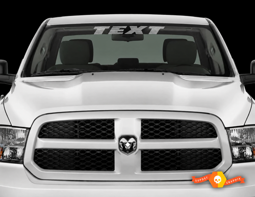 Individuelle Beschriftung 30 Zoll Frontscheiben-Banner Vinyl-Aufkleber für Dodge / Ram