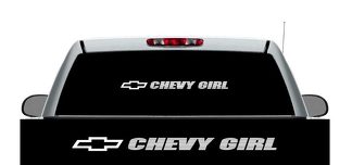 Chevrolet Chevy Mädchen Windschutzscheibe Banner LKW 4 x 4 Aufkleber Aufkleber
