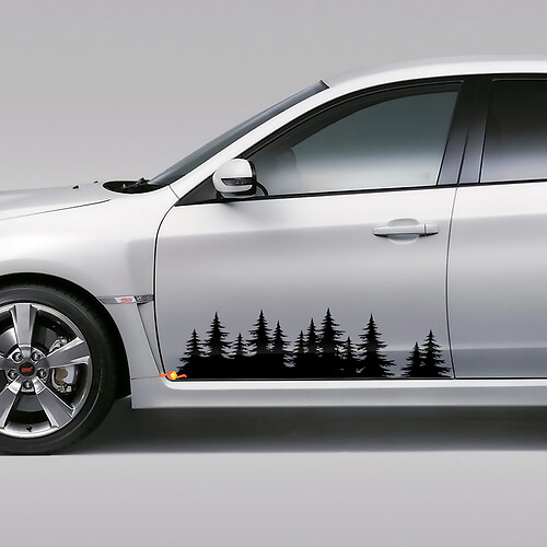 Suba benutzerdefinierte Baum Wald Vinyl Aufkleber Aufkleber Grafik WRX STI Forester