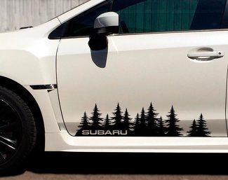 Subaru benutzerdefinierte Baum Wald Vinyl Aufkleber Aufkleber Grafik WRX STI Förster