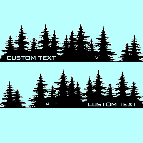 Individuelles Text Forest Style Seiten-Vinylaufkleber-Kit für Subaru Forester