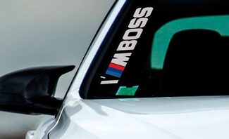 BMW Performance I'M BOSS Seiten-Windschutzscheiben-Aufkleber, Fensteraufkleber-Grafik

