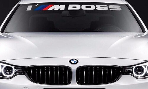 I M Boss Windshield Banner Vinyl Aufkleber Sticker für BMW