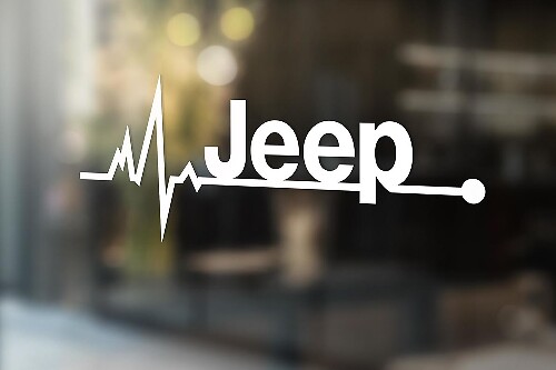 Jeep ist in meiner Blood Wrangler-Fensteraufklebergrafik
