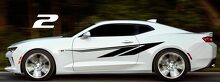 Benutzerdefiniertes Tribal-Seitenstreifen-Vinylaufkleber-Set für Chevrolet Camaro_2