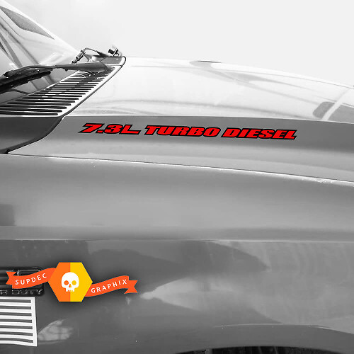 7,3L Turbo Diesel Haubenfolie Set für Musclecar Power Stroke