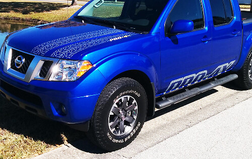 Pro-4X Motorhauben- und Seiten-Vinylaufkleber-Set für Nissan Frontier 2016
