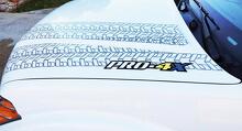 Pro-4X Motorhauben- und Seiten-Vinylaufkleber-Set für Nissan Frontier 2016_4