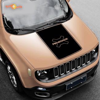 2015–2017 Jeep Renegade Trailhawk Vinyl Motorhaube Aufkleber Aufkleber Grafik