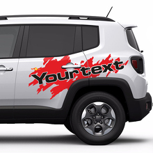 Spritz- und Spritzschutz Motorhauben- und Seitengrafik Vinylaufkleber für Jeep Renegade 4