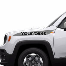 2-farbiger Jeep Renegade Hood Stripe Graphic Vinyl-Aufkleber auf der Seite 3