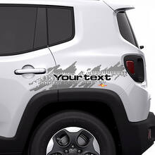 Abgegriffener Reifen Spritzschutz Heckseiten-Grafik Vinyl-Aufkleber für Jeep Renegade 2