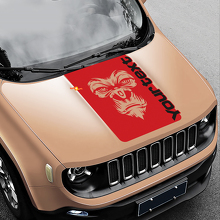 Yeti Bigfoot Sasquatch Logo Grafik Motorhauben Vinyl Aufkleber Decal für Jeep Renegade 2