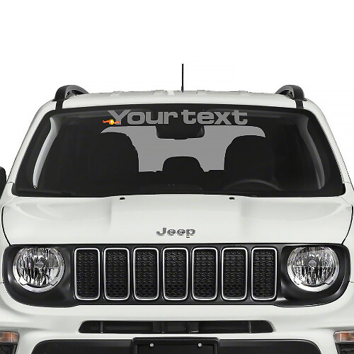Windschutzscheiben-Banner Grafik Seiten-Splash Kratzer Grafik Vinyl Aufkleber Decal für Jeep Renegade