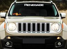 2-farbiger Jeep Renegade Side Splash Logo Grafik-Vinylaufkleber und Windschutzscheibengrafik
 2