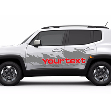 Windschutzscheiben-Banner Grafik Seiten-Splash Kratzer Grafik Vinyl Aufkleber Decal für Jeep Renegade 2