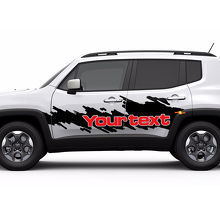 Windschutzscheiben-Banner Grafik Seiten-Splash Kratzer Grafik Vinyl Aufkleber Decal für Jeep Renegade 4