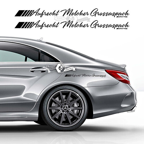 Aufrecht Melcher Grossaspach Seiten-Vinylaufkleber für Mercedes-Benz CLS-Klasse