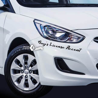 Schriftzug Aufkleber Aufkleber Emblem Logo Vinyl Akzent für Hyundai
