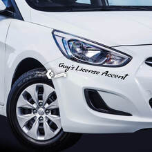 Schriftzug Aufkleber Aufkleber Emblem Logo Vinyl Akzent für Hyundai
 2