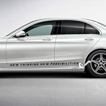 Neues Denken Neue Möglichkeiten Seiten-Vinylaufkleber für Mercedes-Benz_3