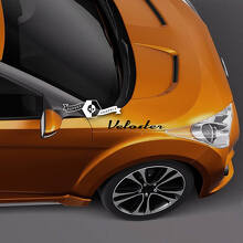 Paar Hood Lettering Aufkleber Aufkleber Emblem Logo Vinyl Veloster für Hyundai
 3