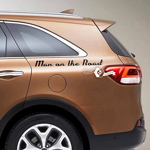 Schriftzug Aufkleber Aufkleber Emblem Logo Vinyl MAN ON THE ROAD für KIA
