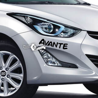 Schriftzug Aufkleber Aufkleber Emblem Logo Stoßstange Vinyl Avante Elantra für Hyundai
