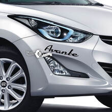 Schriftzug Aufkleber Aufkleber Emblem Logo Stoßstange Vinyl Avante Elantra für Hyundai
 2