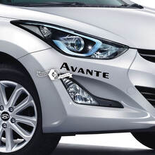 Schriftzug Aufkleber Aufkleber Emblem Logo Stoßstange Vinyl Avante Elantra für Hyundai
 3