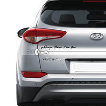 Schriftzug Aufkleber Aufkleber Heckklappe Emblem Logo Vinyl für Hyundai
 4